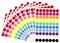 700 PCS 3/4-Inch Dot Stickers – Round Color Coding Labels, 10 Assorted Colors, 70 Labels/Sheet for Toddlers, Office, Students, and Classroom Use
